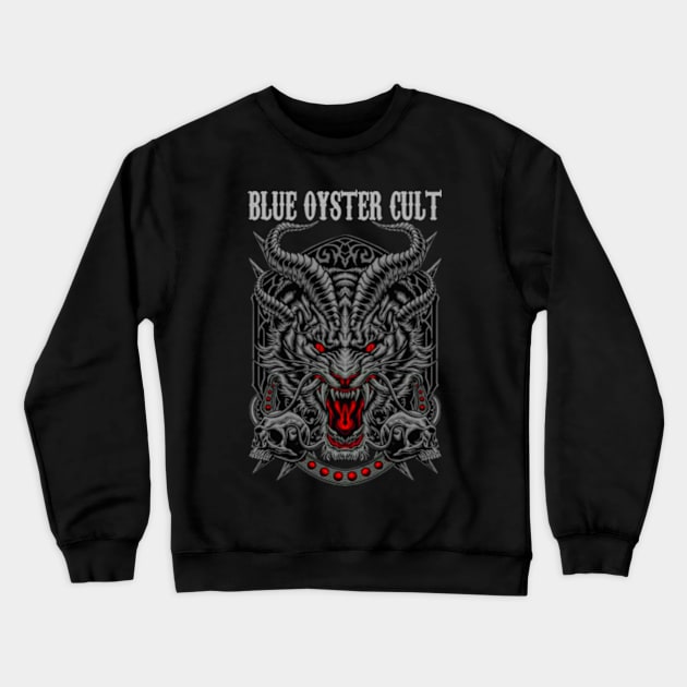 BLUE OYSTER CULT BAND DESIGN Crewneck Sweatshirt by Rons Frogss